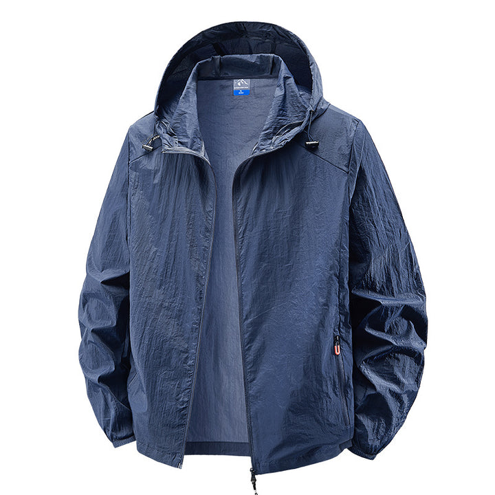 Herren Leichte Outdoorjacke mit verstellbarem Kapuzendesign Echo Archiv