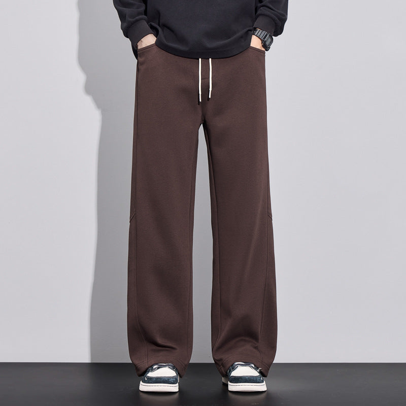 Herren weite Cargo-Sweathose aus angerautem Sweat mit Kordelzug Echo Archiv