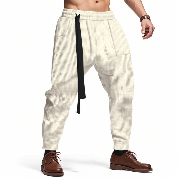 Herren lässige Freizeithose mit elastischem Bund und praktischen Taschen Echoarchiv