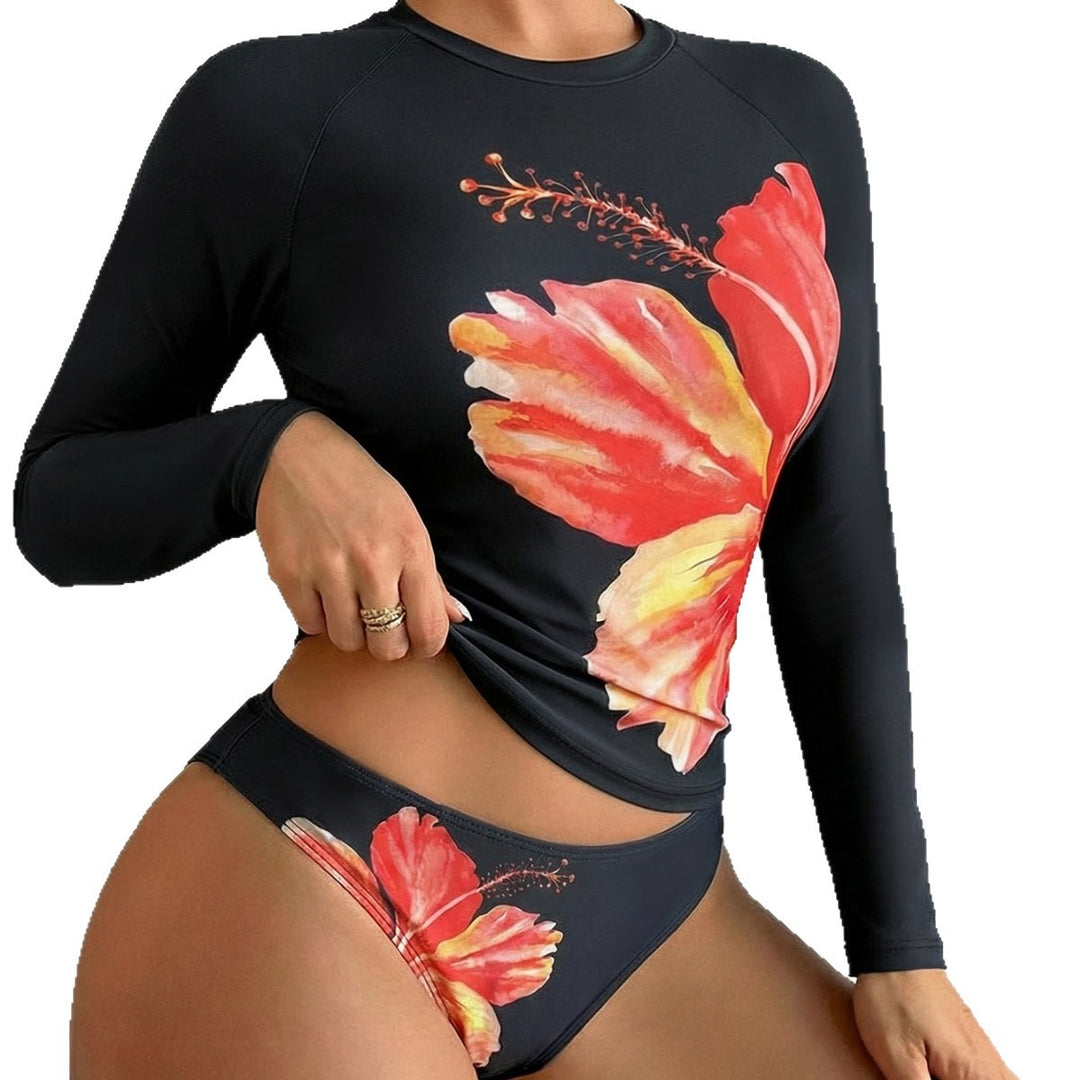 Damen UV-Schutzbadeanzug mit floralem Print Echo Archiv