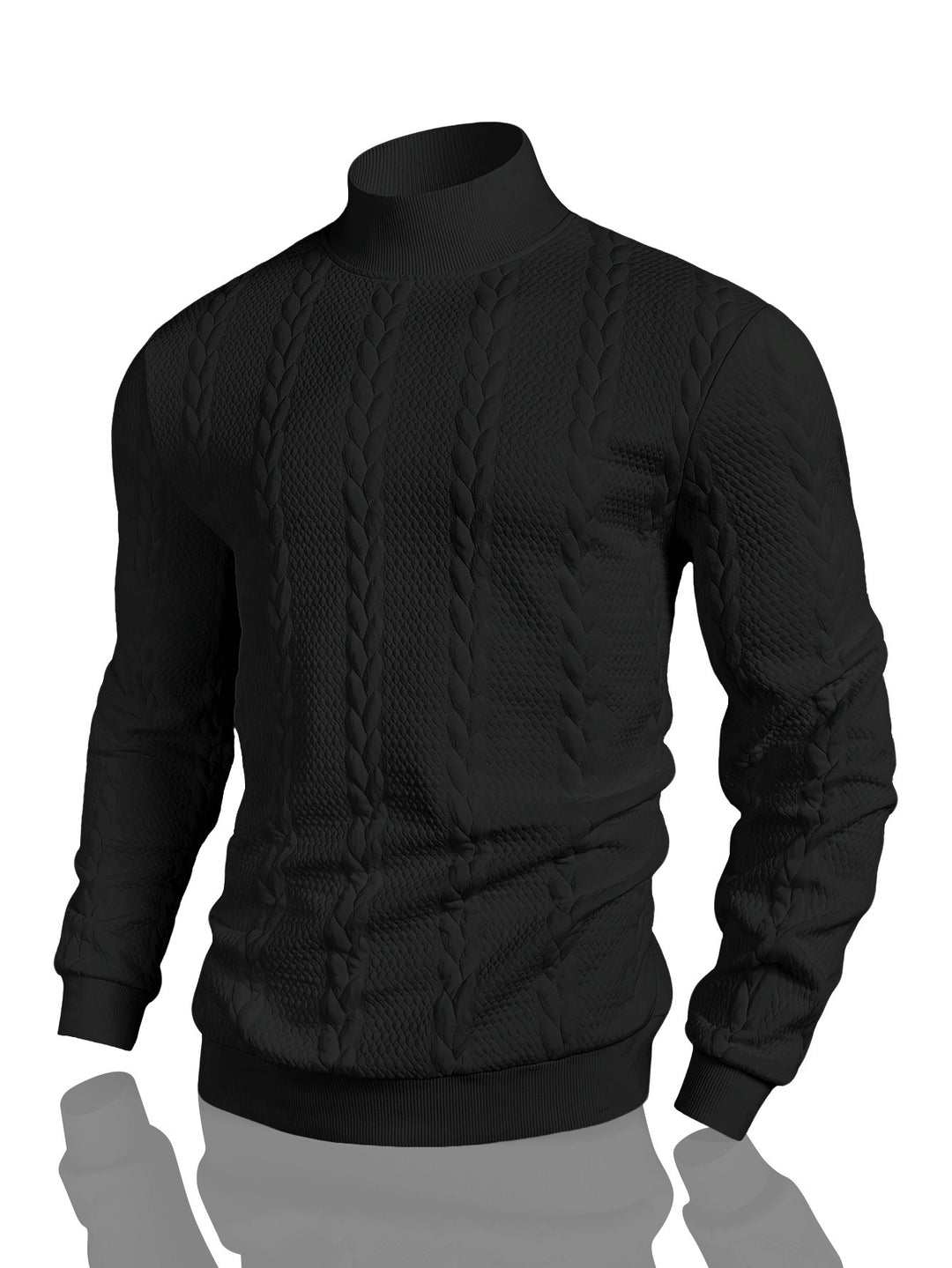 Herren Strickpullover mit hohem Kragen Echoarchiv