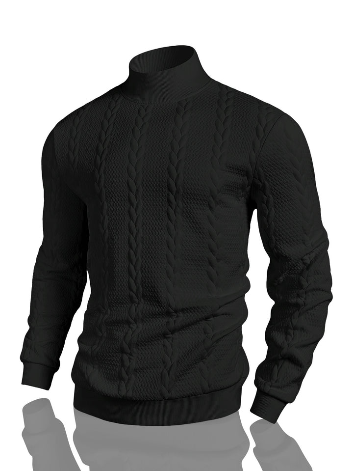 Herren Strickpullover mit hohem Kragen Echoarchiv