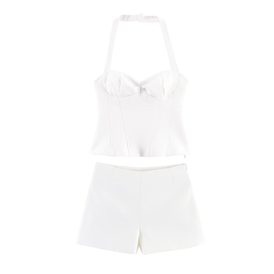 Damen Kombination aus kurzem Oberteil und Shorts Echo Archiv