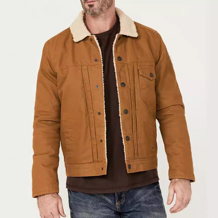 Herren bequeme Arbeitsjacke mit Fleece-Fütterung und vielseitigen Taschen Echoarchiv