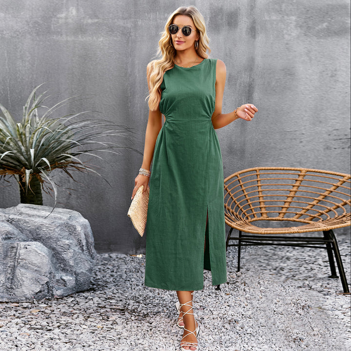 Damen Midikleid mit elegantem Schlitz Echo Archiv