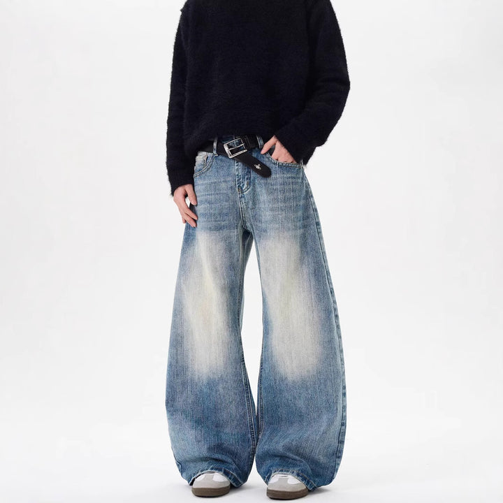 Herren Hochgeschnittene Weitgeschnittene Jeans Echoarchiv