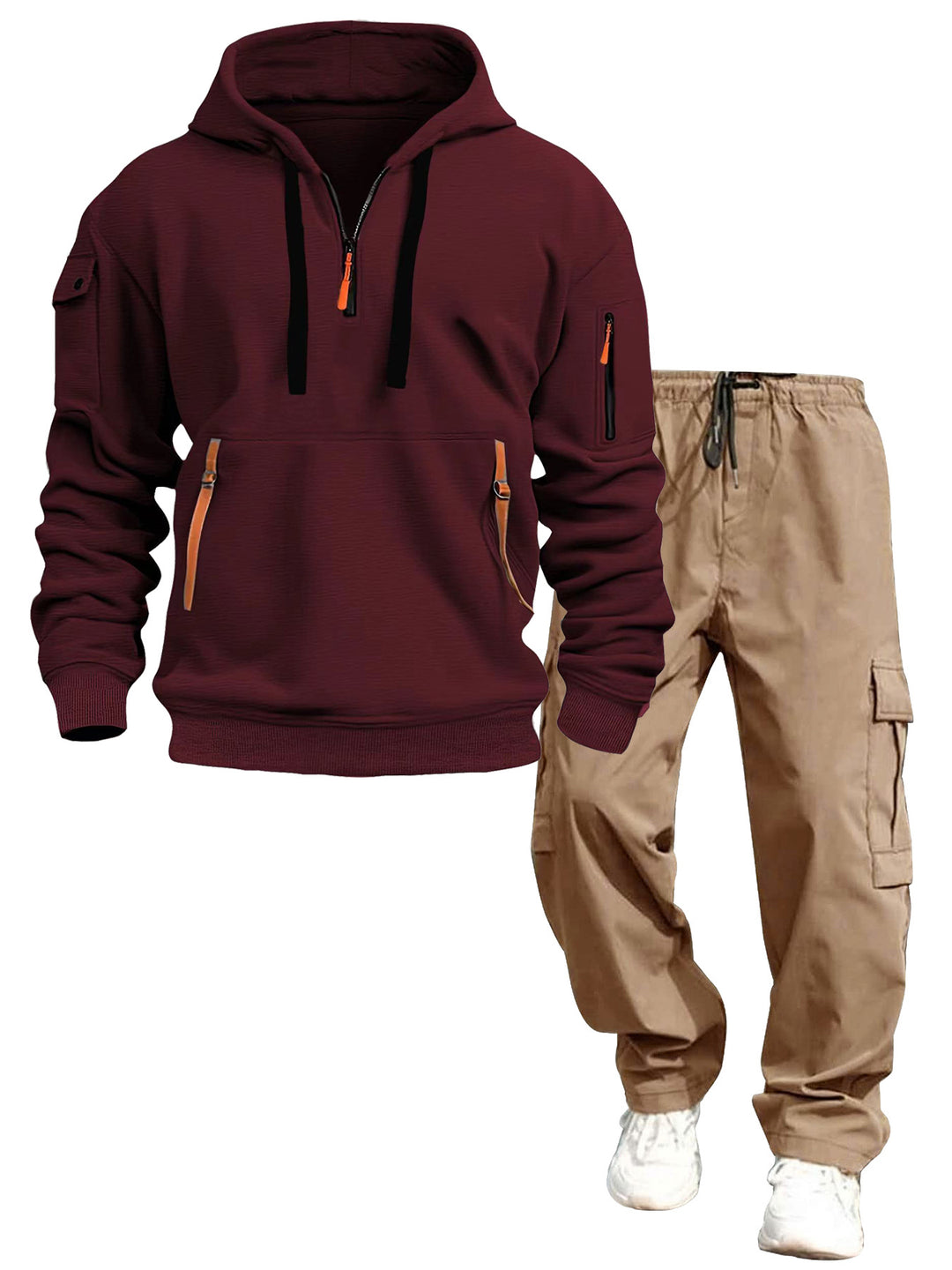 Herren lässiger Kapuzenpullover und Jogginghose Echo Archiv