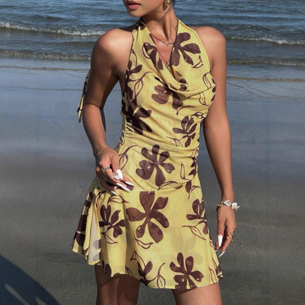 Damen Sommerliches A-Linienkleid mit floralem Druck Echo Archiv