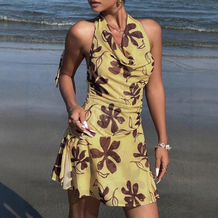 Damen Sommerliches A-Linienkleid mit floralem Druck Echo Archiv