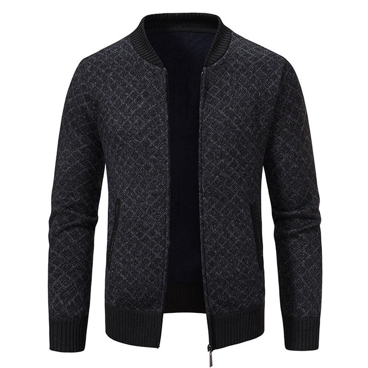 Herren modischer Strickblazer mit feinem Strukturmuster Echoarchiv