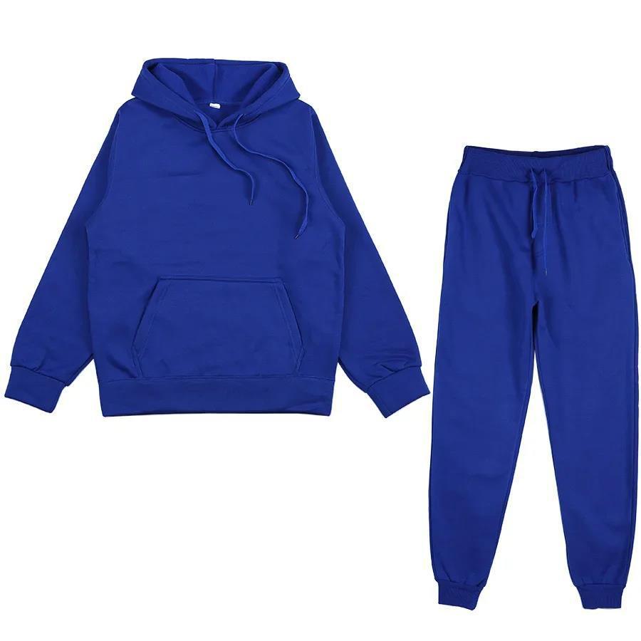 Unisex weiches Lounge-Set mit Oversize-Hoodie, taillenhoher Jogginghose und geripptem Knöchelabschluss Echo Archiv