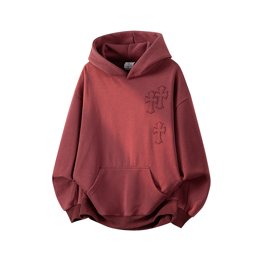 Unisex Oversize Kapuzenpullover mit handschriftlichem Grafik-Print, Kängurutasche & geripptem Saum Echoarchiv