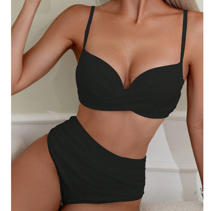 Damen Hochgeschnittener Bikini mit elegantem Bustier Echo Archiv