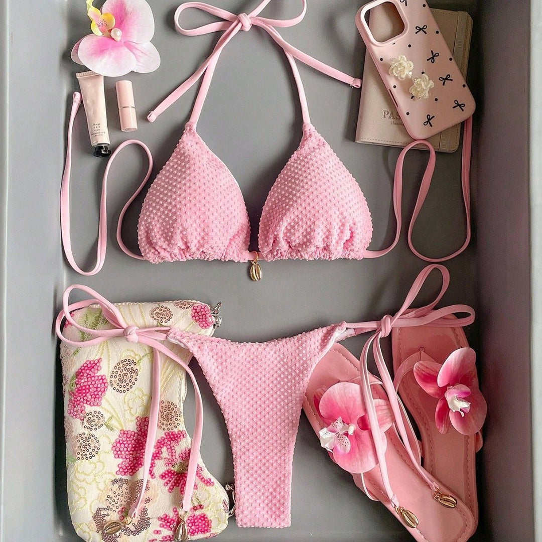 Damen Bikini mit strukturierter Oberfläche Echo Archiv