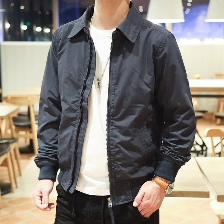 Herren Modische Bomberjacke mit kariertem Innenfutter Echo Archiv