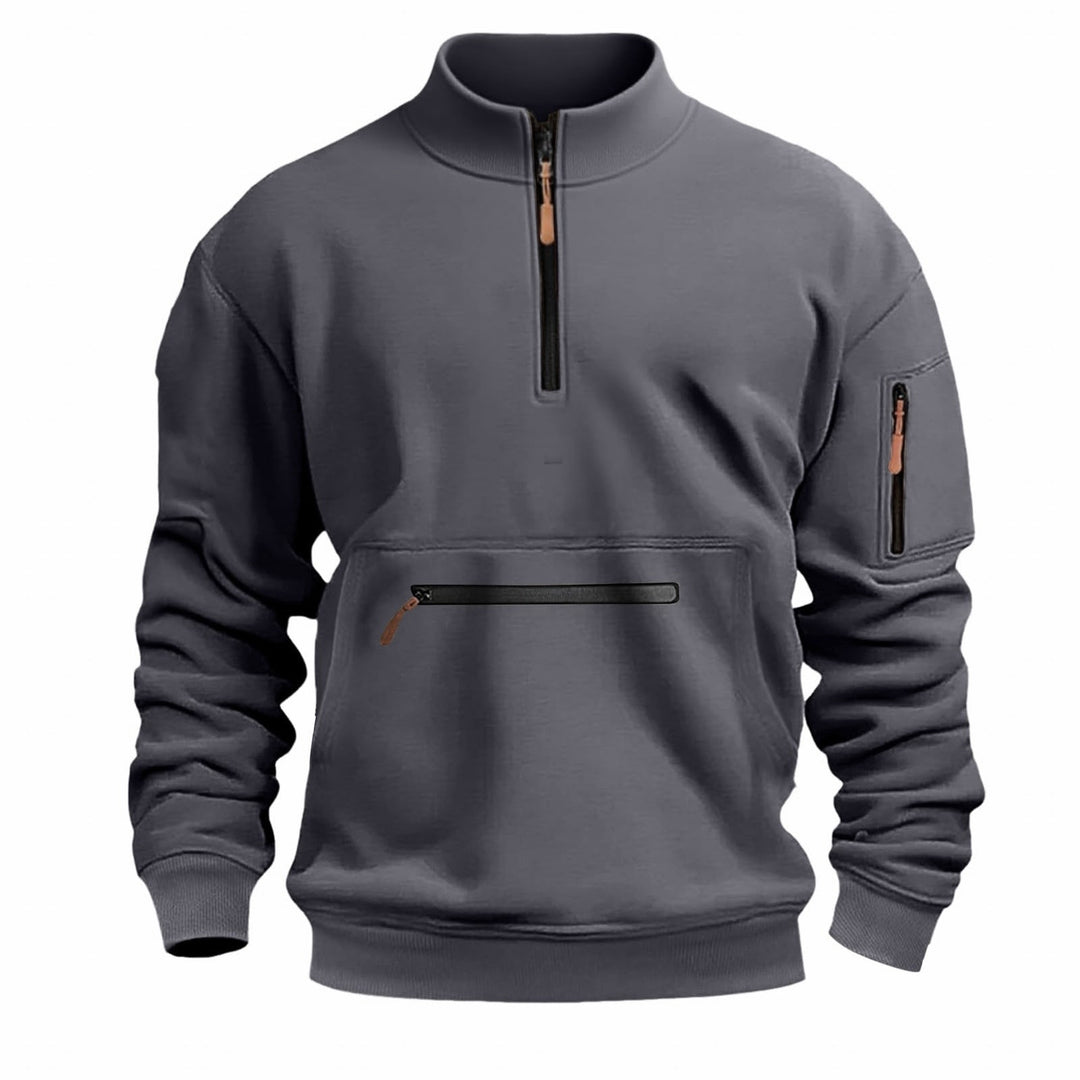 Herren funktionale Sweatshirt mit Reißverschluss Echoarchiv