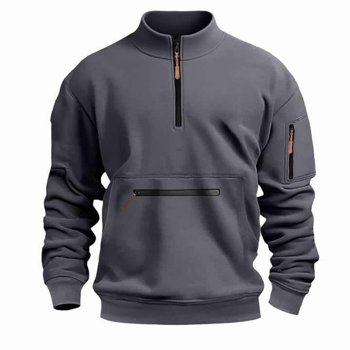 Herren funktionale Sweatshirt mit Reißverschluss Echoarchiv