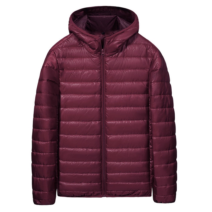 Herren Leichte Steppjacke mit Kapuze und atmungsaktiven Eigenschaften Echoarchiv