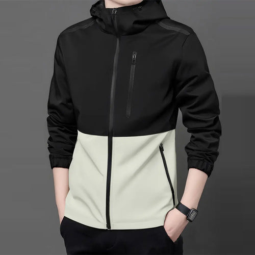 Herren multifunktionale Übergangsjacke mit versteckter Kapuze Echoarchiv