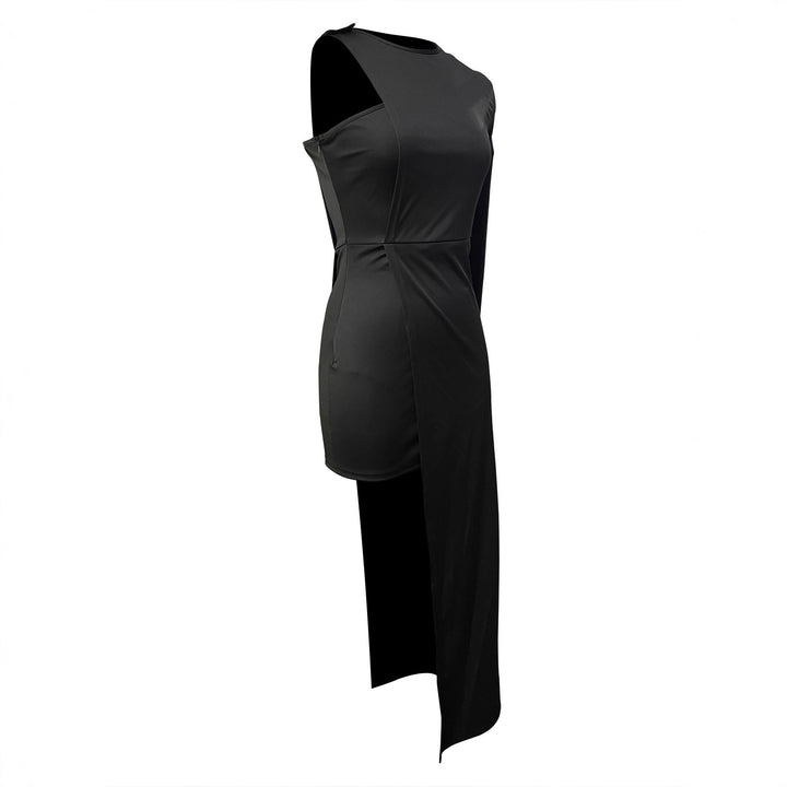 Damen Elegantes, asymmetrisches Maxikleid mit hohem Schlitz Echo Archiv