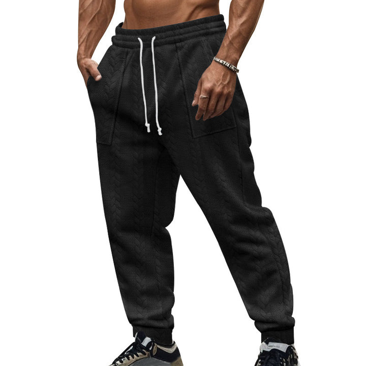 Herren Freizeithose aus strukturiertem Fleece mit praktischen Seitentaschen Echoarchiv