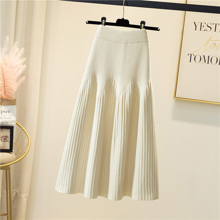 Damen Eleganter Plissee-Maxiröck mit voluminösem Saum Echo Archiv