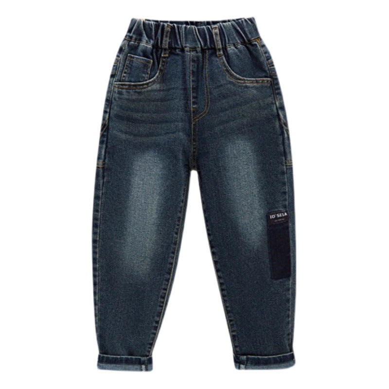 Damen modische Denim-Hose mit elastischem Bund und praktischen Taschen Echo Archiv