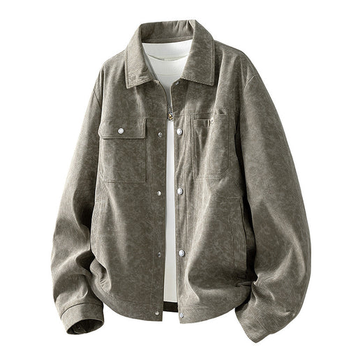 Herren Gemusterte Cordjacke mit praktischen Taschen Echo Archiv