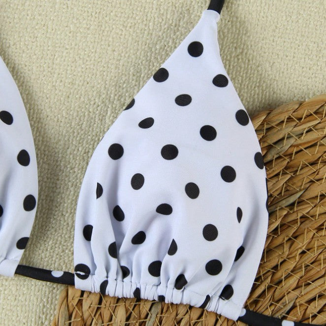 Damen Triangel-Bikini-Set mit modischem Punkte-Design Echo Archiv