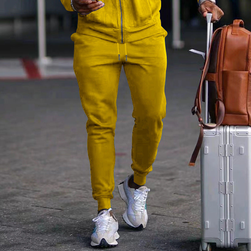 Herren bequeme Bundfalten Jogginghose mit elastischem Bund und praktischen Taschen Echoarchiv