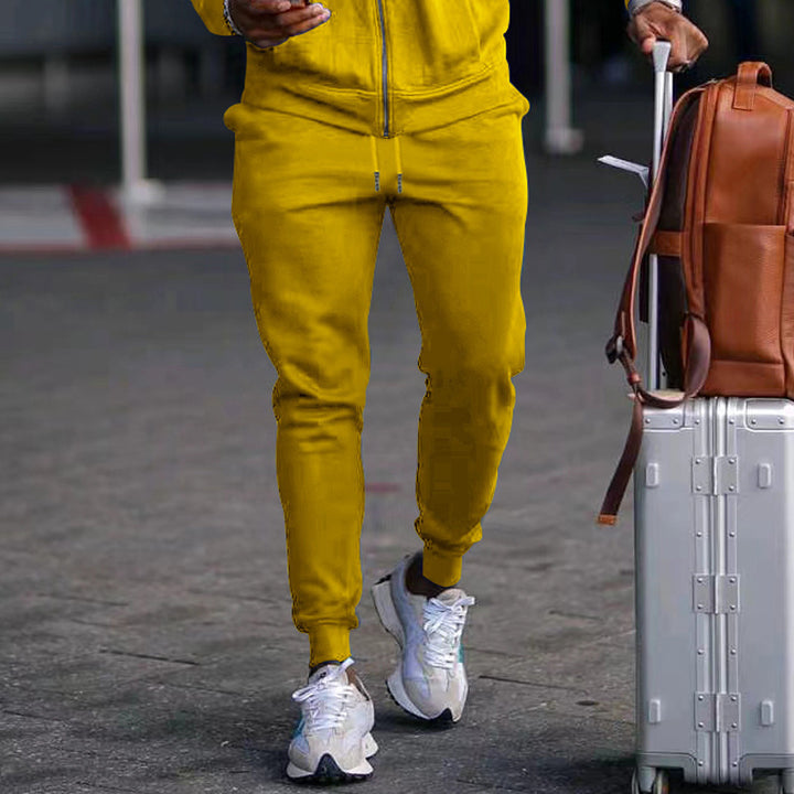 Herren bequeme Bundfalten Jogginghose mit elastischem Bund und praktischen Taschen Echoarchiv