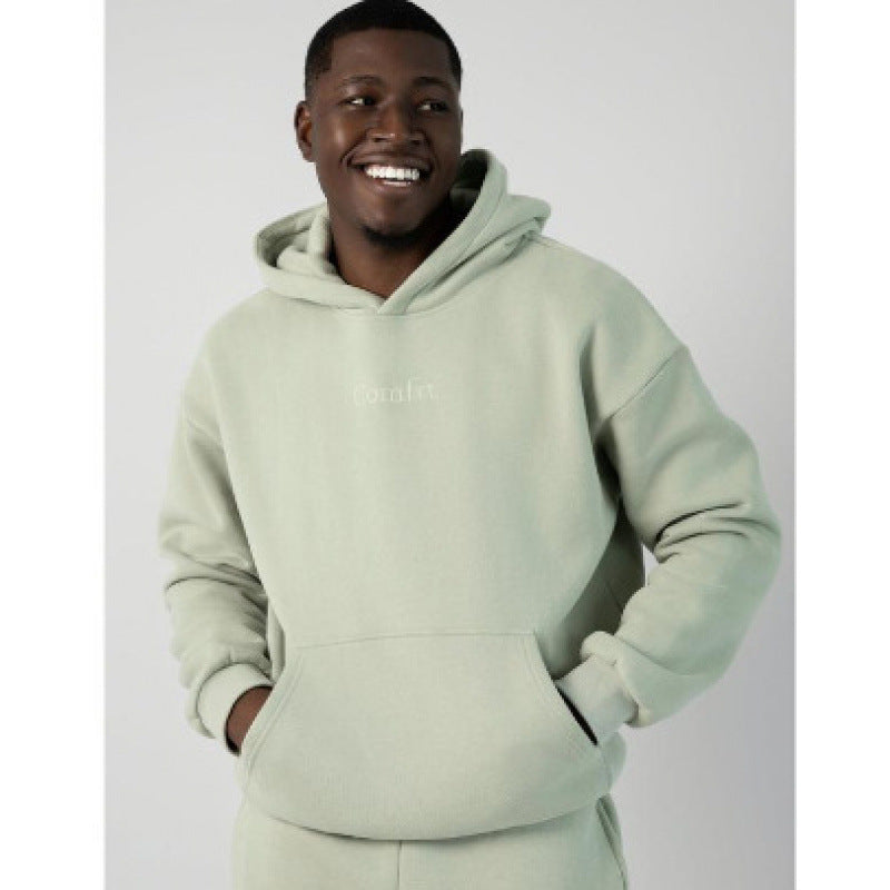 Damen nan extraweicher Oversize-Hoodie mit strukturierter Kängurutasche, überschnittener Schulter und angerauter Innenseite Echo Archiv
