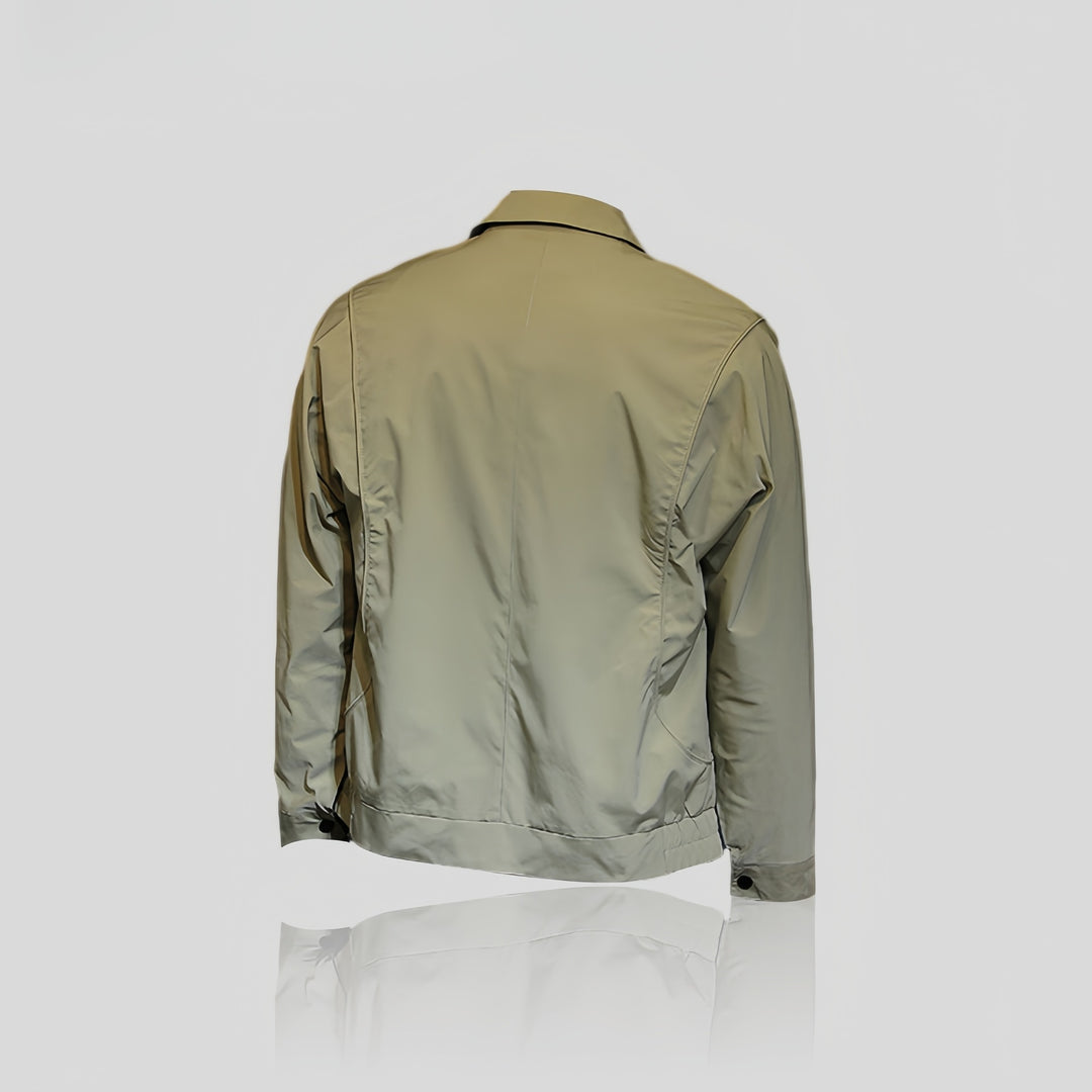 Herren Leichte Coachjacke mit Druckknopfleiste, Hemdkragen & windabweisender Mikrofaser Echoarchiv