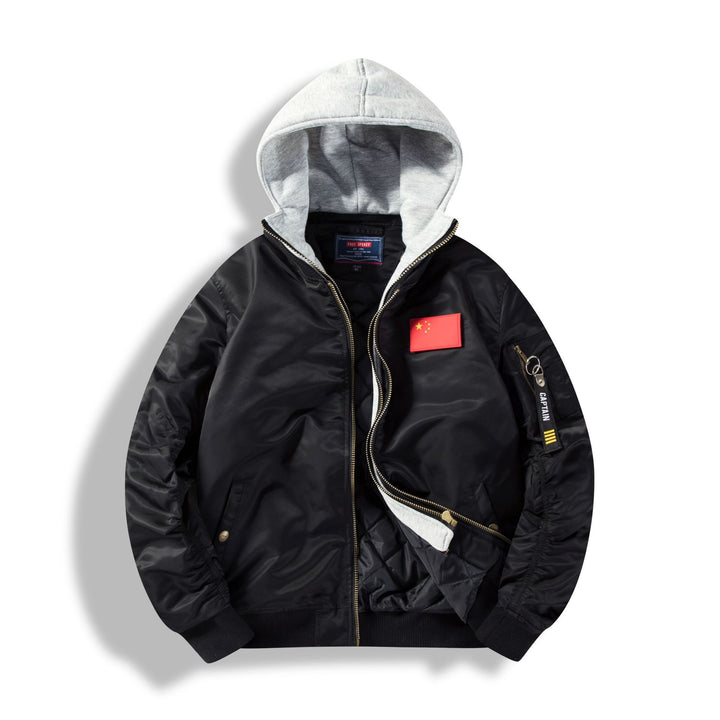 Herren Bomberjacke mit abnehmbarer Kapuzen-Innenseele und gesteppter Thermofütterung Echo Archiv