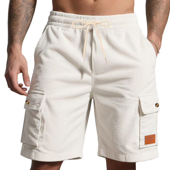Herren Cargo-Shorts mit praktischem Faltendesign und elastischem Bund Echoarchiv
