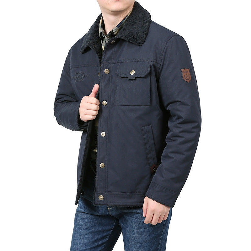 Herren Warme und stilvolle Winterjacke mit Teddyfutter Echo Archiv