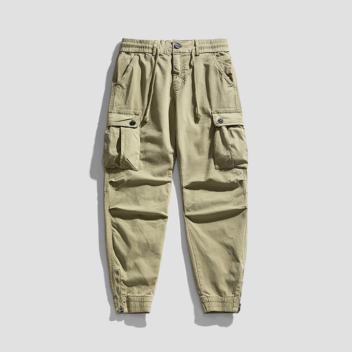 Herren Twill-Cargo-Jogger mit elastischem Komfortbund, Mehrfachklapptaschen und Reißverschluss-Knöchel Echo Archiv