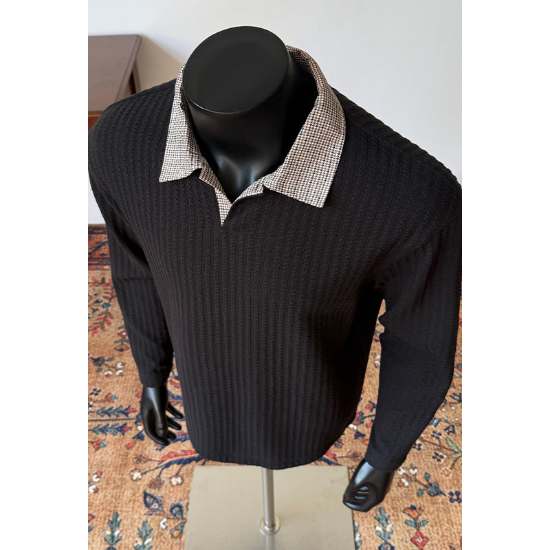 Stylischer Herrenstrickpullover mit strukturiertem Design Echo Archive