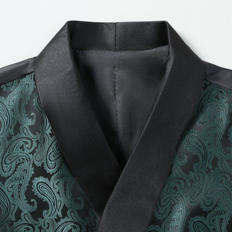 Herren elegante Weste mit luxuriösem Paisleymuster Echoarchiv
