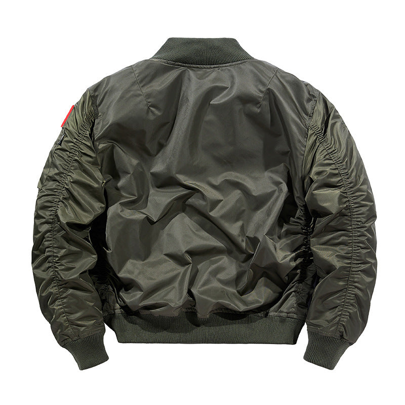 Herren Wattierte Bomberjacke im Pilotendesign mit Utility-Taschen und Rippbündchen Echo Archiv