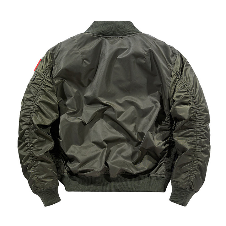 Herren Wattierte Bomberjacke im Pilotendesign mit Utility-Taschen und Rippbündchen Echo Archiv