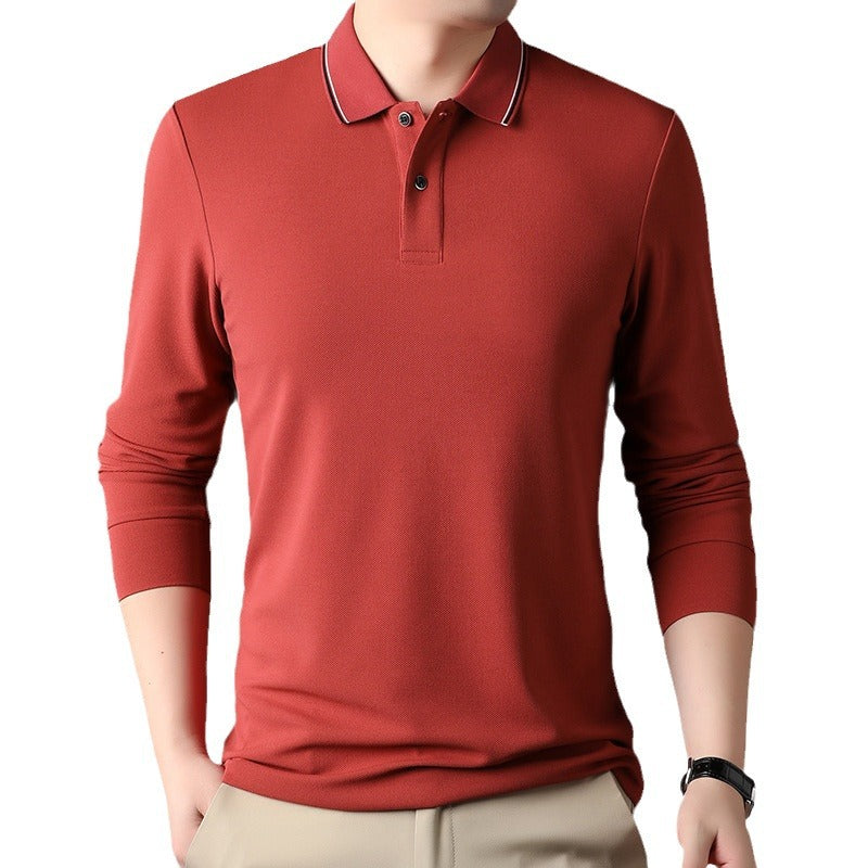 Herren Poloshirt mit atmungsaktiver Piqué-Oberfläche und eleganten Kontrastdetails Echoarchiv