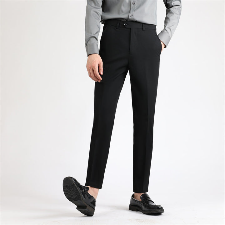 Herren elegante Anzughose mit schmalem Schnitt und feinem Muster Echoarchiv