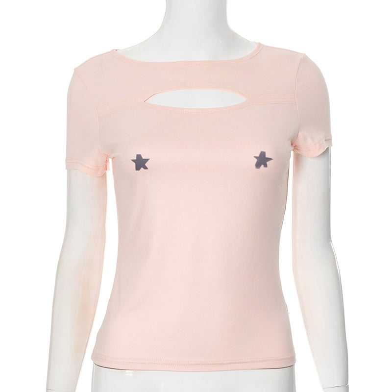 Damen luftiges Trägershirt mit elegantem Cut-out-Design und floralem Druck Echo Archiv
