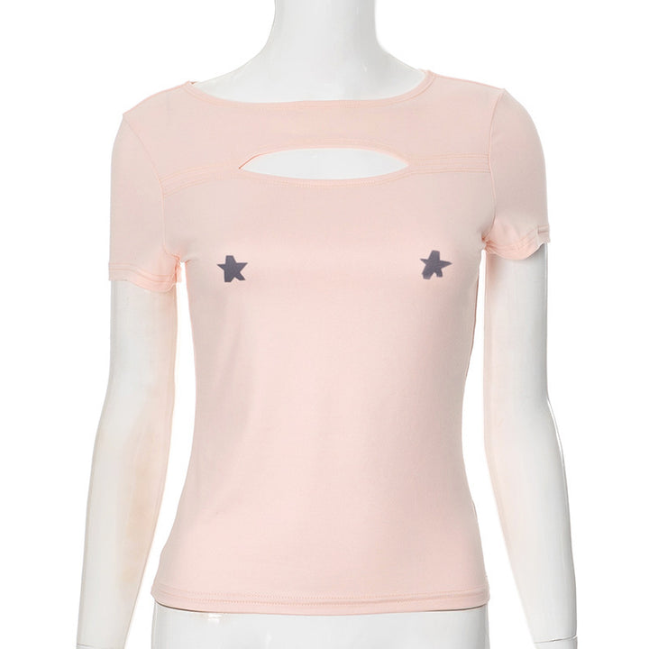 Damen luftiges Trägershirt mit elegantem Cut-out-Design und floralem Druck Echo Archiv