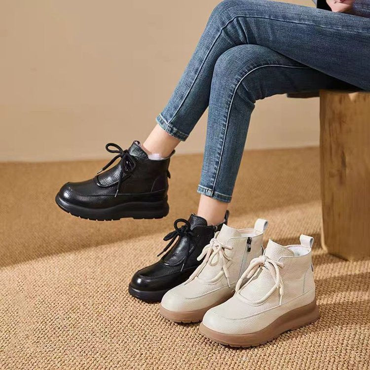 Damen Modische und bequeme Plateau-Stiefeletten Echo Archiv