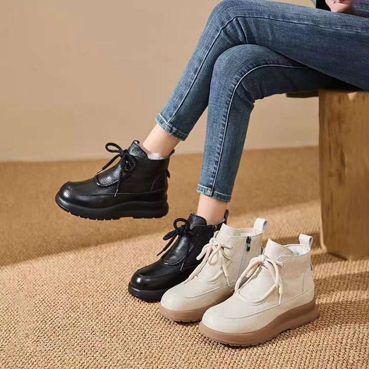 Damen Modische und bequeme Plateau-Stiefeletten Echo Archiv