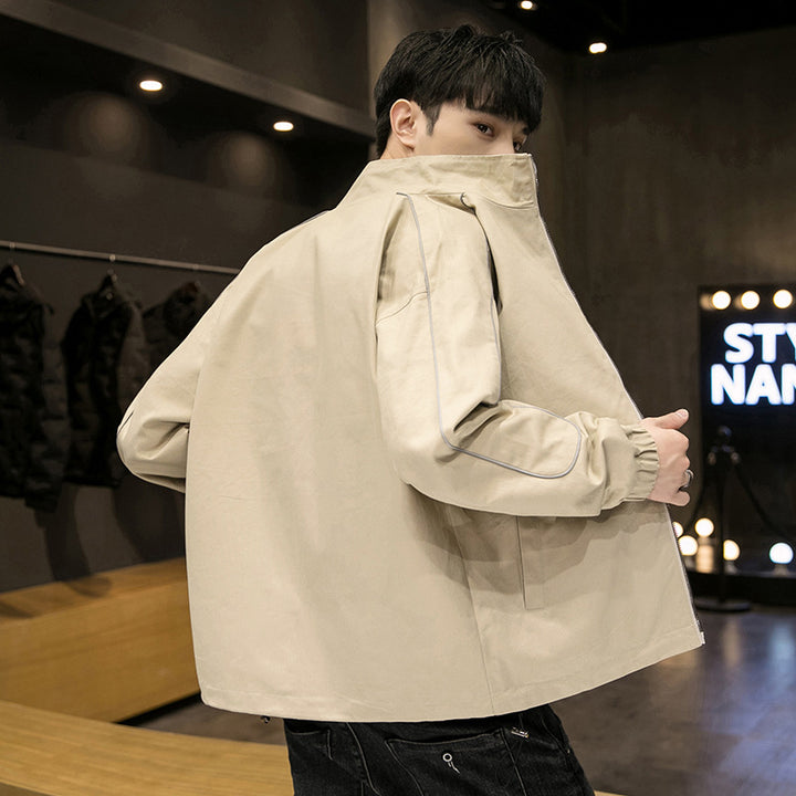 Herren Funktionsjacke mit atmungsaktiven Eigenschaften und stylischem Karomuster Echoarchiv