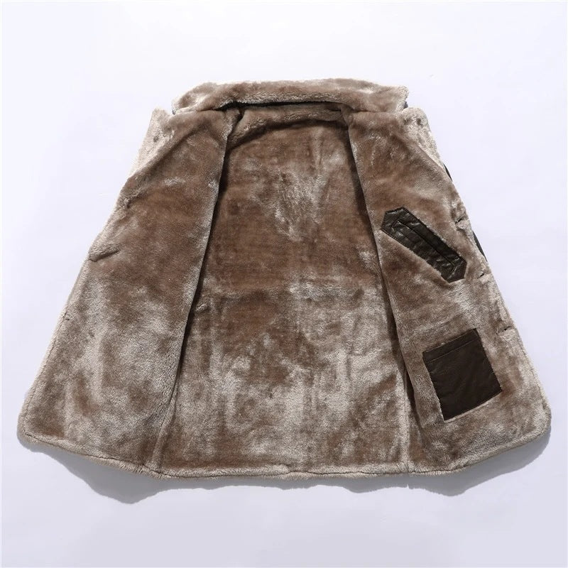 Herren Elegante Lammfelljacke mit modernem Schnitt Echo Archiv