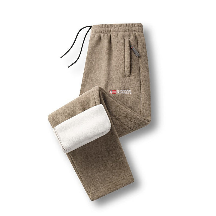 Damen Fleece-Thermohose mit elastischem Bund, Reißverschlusstaschen und weichem Innenfutter Echo Archiv